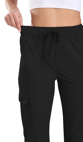 Women Outdoor Hiking Cargo Capri Pant Lightweight Camping Travel School Bottom - Picture 26 of 96