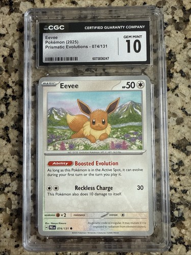 Eevee graded CGC 10 for sale on eBay