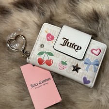NWT Juicy Couture All Things Juicy Tab Card Wallet - Angel Crystal