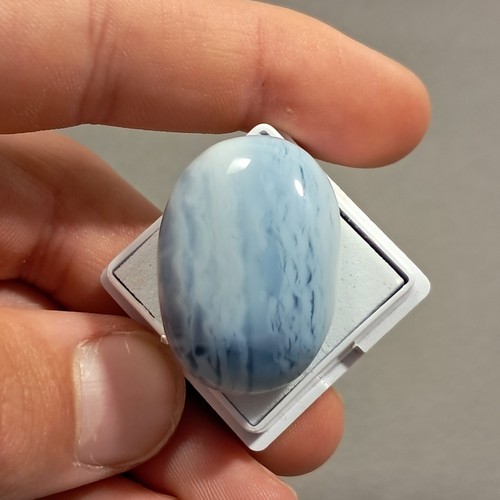 Cabujón ópalo azul natural corte ovalado azul 29x21 mm 42,10 quilates E0-1220