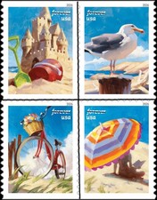 #6070 - 6073a 2026 A day at the Beach Singles set/4 - MNH (After April 24)