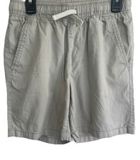 Old Navy Drawstring Khaki Relaxed Shorts Pockets Boys Sz L 10-12 School Travel