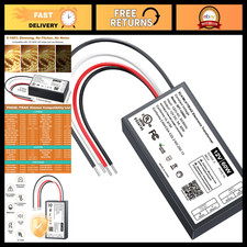 12V Dimmable LED Driver 60W Triac ELV MLV Transformer for Light Strips, Flicker-