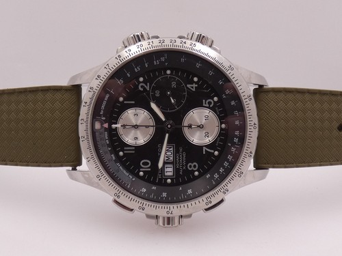 HAMILTON KHAKi X-WIND AVIATION CHRONOGRAPH 44mm BOX&PAPERS Automatic ANNO 2008 - Foto 4 di 14