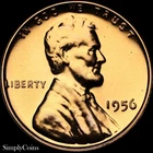 1956 Lincoln Wheat Cent Penny PROOF RED RD 1c
