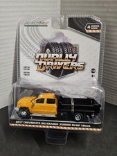 1:64 GreenLight DUALLY DRIVERS 4 Orange Black 2017 Silverado 3500 Dump Truck NIP