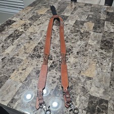 Suspenders Nocona Belt Co 42   Brown Leather basketweave