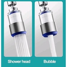 Dreamwills 360-Degree Swivel Faucet Aerator With Filter, Grey, Chrome