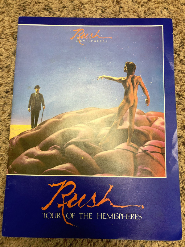 Rush Hemispheres Concert Program 1978