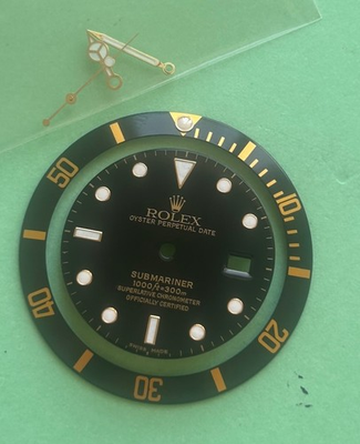 #ad Rolex Dial Bezel and Handset for Submariner16613ln 16618 Luminova GBP 1250.00