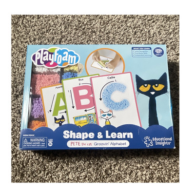 Educational Insights Playfoam Pete the Cat Groovin' Alphabet Cards 3+ yrs