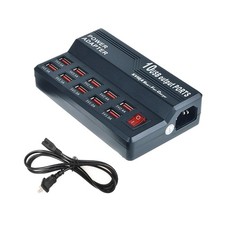 USB Charging Station,10 Port 60W Multiple USB Charger Station,Multi Ports Cha...