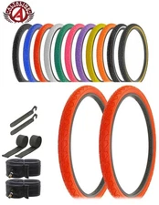 AltaLine 26 x 1.95 Colored Bicycle Tire – City Cavalier – Urban Tread 8pc Set.