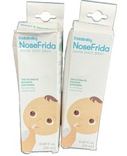 Fridababy NoseFrida Saline Nasal Spray .68oz Each 2-Pck Natural Formula Exp 8/28