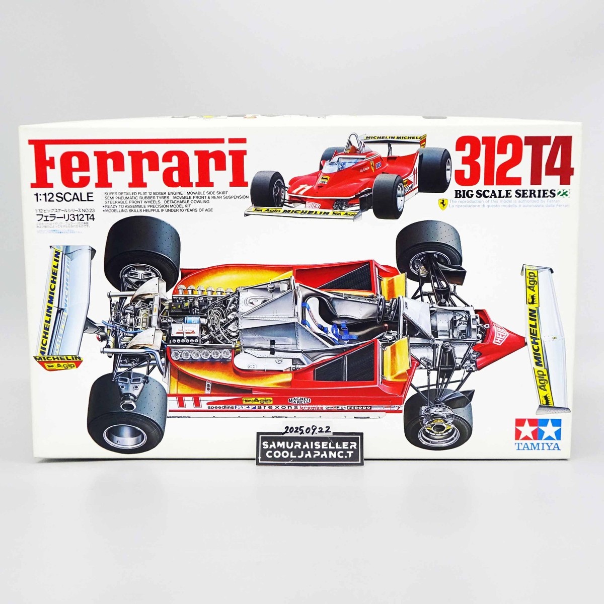 Ferrari 312T4 1/12スケール プラモデル Tamiya 1/12 Ferrari 312 T4 Big scale series NO23 From Japan