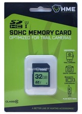 HME 32GB SDHC Memory Card for Trail Cameras Optimized for Universal Use