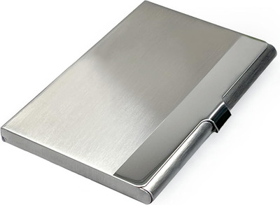 Business Card Holder, for Men and Women, Slim Minimalist Design Case, Stainless