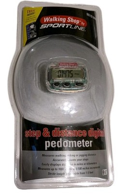Sportline Calorie Step Distance Pedometer WS2795CL17WSP