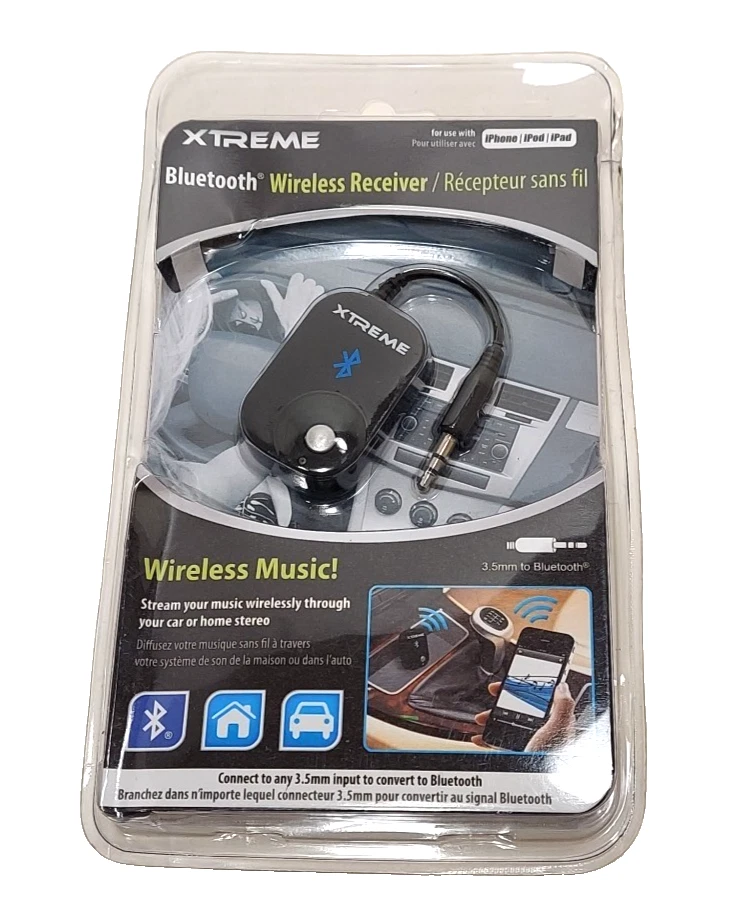 NEW Xtreme Bluetooth Wireless Receiver For Car Or Mobile Audio Stereo SEALED - Image 3 of 4