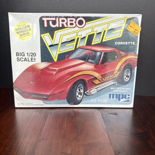 Vintage Mpc Turbo Vette Corvette 1/20 Scale Model Kit #1-0755 Sealed