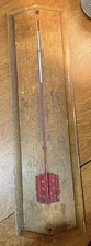 Large Vintage 1930’s Wooden Taylor Ad Thermometer 