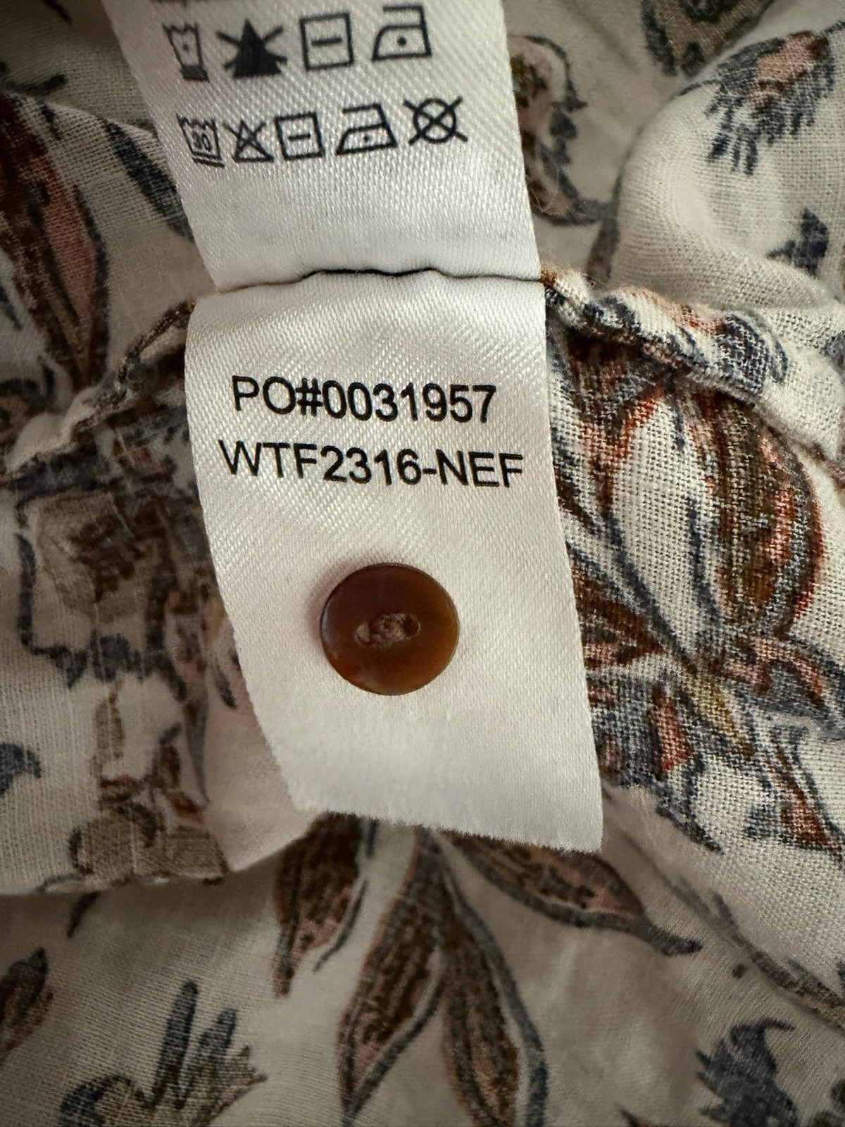 Faherty Multicolor Patterned Top size Large - image 6