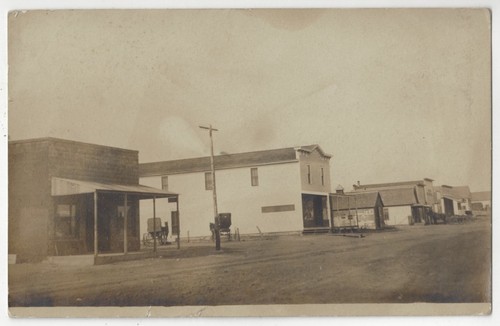 1908 Zenda, Kansas - ECHTFOTO Main Street - Vintage Postkarte