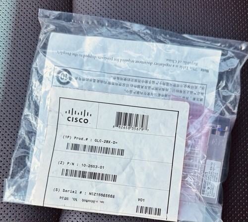 New Cisco GLC-2BX-D 1000BASE-BX10 SFP 1490NM 2-Channels version 1 10-2653-01 - 第 1/2 張圖片