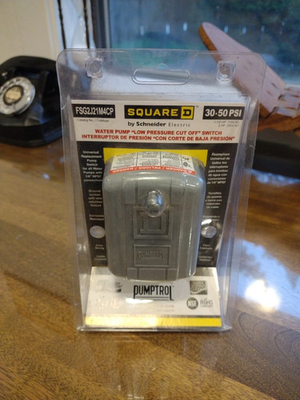 #ad #ad Square D PUMPTROL 30 50 PSI Water Pump Low Pressure Cut OFF Switch FSG2J21M4CP $24.95