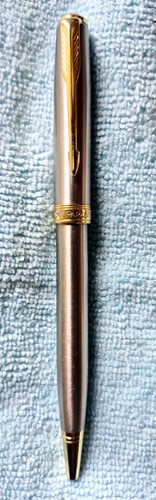 PARKER SONNET STERLING SILVER FOUNTAIN PEN 18K NIB & BALLPOINT PEN SET - Picture 2 of 10