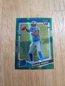 2023 Donruss Optic HENDON HOOKER Green Hyper Prizm #234 Rated Rookie Lions SP
