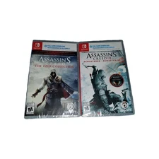 BRAND NEW Assassin's Creed Ezio & AC3 Remastered, Nintendo Switch, Code In Box