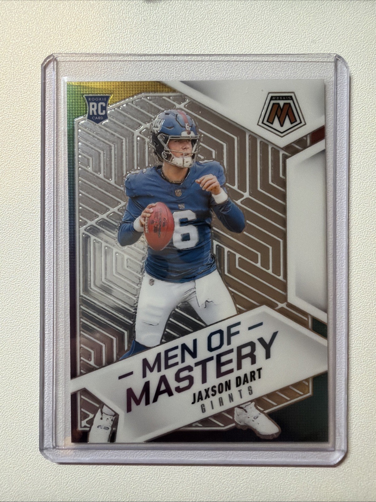 2025 Panini Mosaic - Men of Mastery Jaxson Dart #20 (RC)