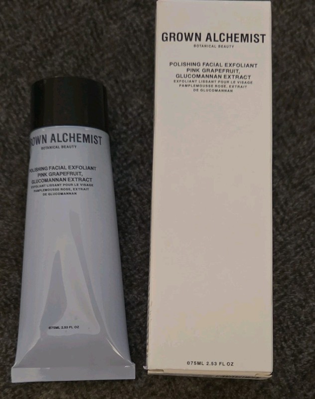 Grown Alchemist Facial Scrub Exfoliant Pink Grapefruit & Glucomannan 2.53 oz