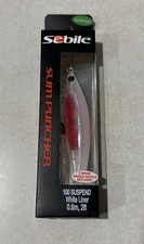 SEBILE SLIM PUNCHER PCH-100-SU-WML 1/2OZ WHITE LINER SUSPENDING BASS LURE BAIT