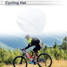Cycling Hat Sweat and Moisture Wicking Breathable White 26x15.5cm 1 Pcs