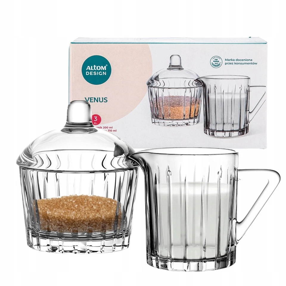 Altom Design Venus Zuckerdose 210 ml & Milchkännchen 200 ml - spülmaschineng - Bild 1 von 3