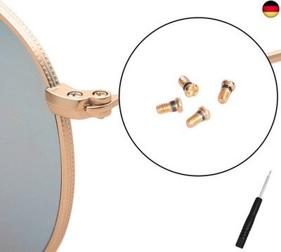 Ersatzschrauben für Ray-Ban Aviator RB3025 3025 Sonnenbrillen-Reparatur-Set (4 
