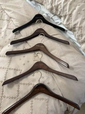 Ralph Lauren Purple Label 17" x 1" Wooden Coat Jacket Suit Hanger