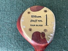 PERSIMMON WILSON STAFF Tour Block 1-Wood, Driver - RH, Stiff Steel, NEW GRIP