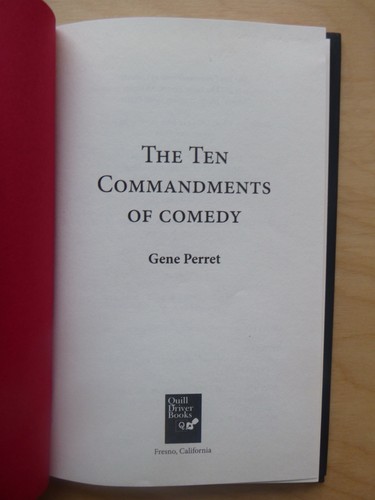 1st ed The Ten Commandments of Comedy by Gene Perret (hardcover, 2013) - 第 2/3 張圖片