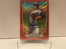 2014 Bowman Chrome Red Wave Refractor Buck Farmer RC SSP *2/25*