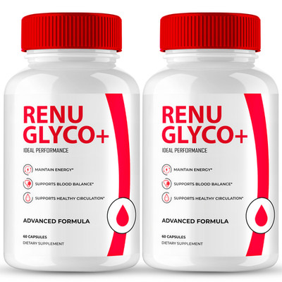 Renu Glyco Daily Blood Health Support Capsules, Official RenuGlyco (2 Pack)