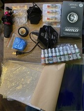 Wormhole Lightweight Multicolor Tattoo Kit Machine, Power Supply, Needles, Ink