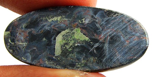 25.35 Ct Natural Blue Pietersite Loose Gemstone Cabochon Wire Wrap Stone - 27303 - Picture 2 of 2