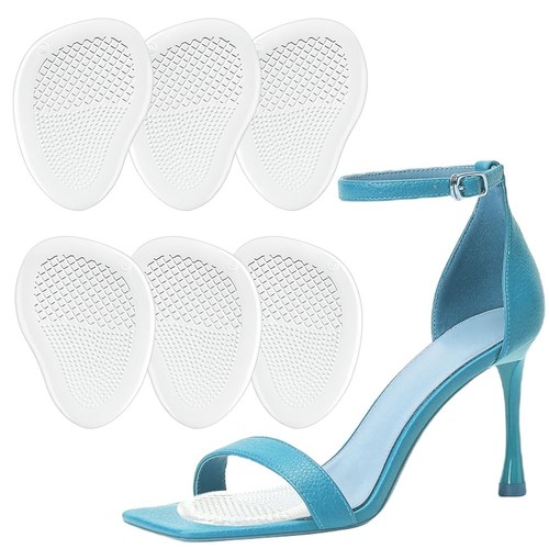 Ball of Foot Cushions, 3 Pair Metatarsal Pads Women, Non Slip High Heel Comfo...