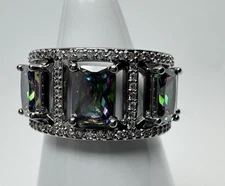 Size 7 Bomb Party June Ring - RG18793 Say It's Fate - On Hematite