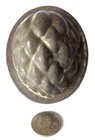 ANTIQUE SMALL TOLEWARE TIN PINEAPPLE-MOTIF FOOD MOLD - MADE IN ENGLAND - 2 PIECE — photo 2