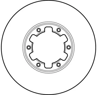 2x BRAKE DISC DF2625 FOR NISSAN TD27T 2.7L BD-30Ti 3.0L LD23 2.3L 4cyl - Image 3 of 4