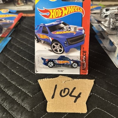 Hot Wheels Fig Rig HW Race 2014 Series - BFD19 NRFP Blue 1:64